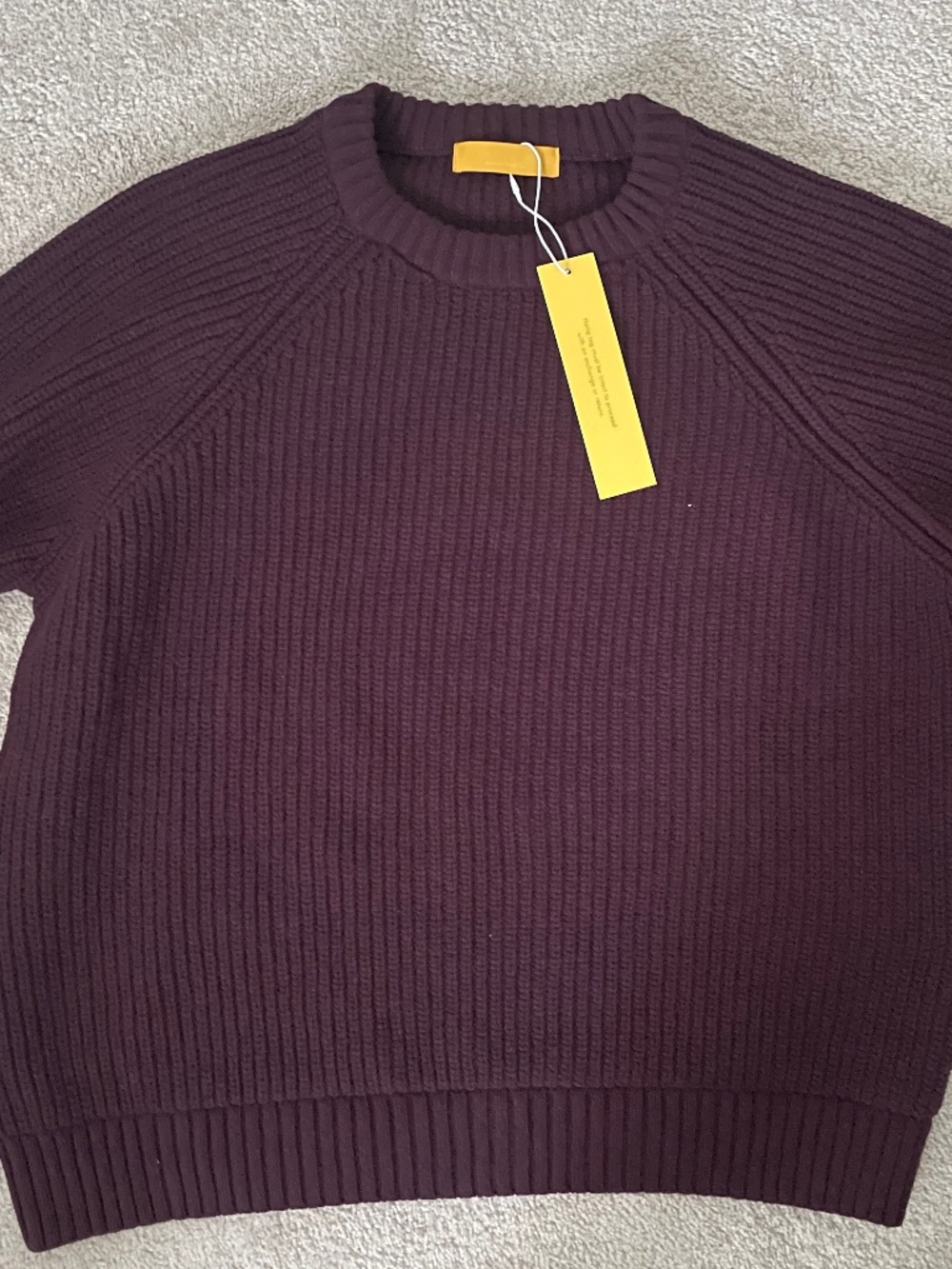 Yellow Label Co. - Le Chunky Knit - Bordeaux / M-L